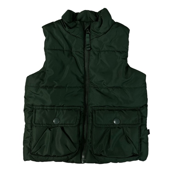 all in motion Other - All In Motion Green Outdoor Full Zip Mock Neckline Puffer Vest Sz XS 4/5
